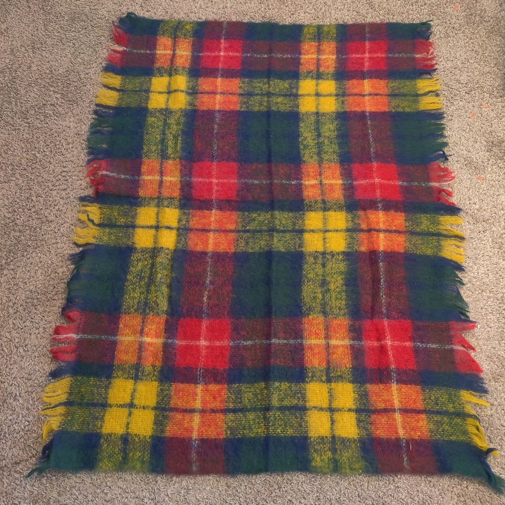 Vintage Creagaran Wool Blend Blanket Scotland